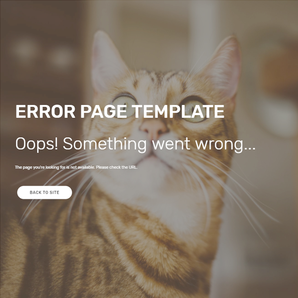 HTML5 Bootstrap Error Themes