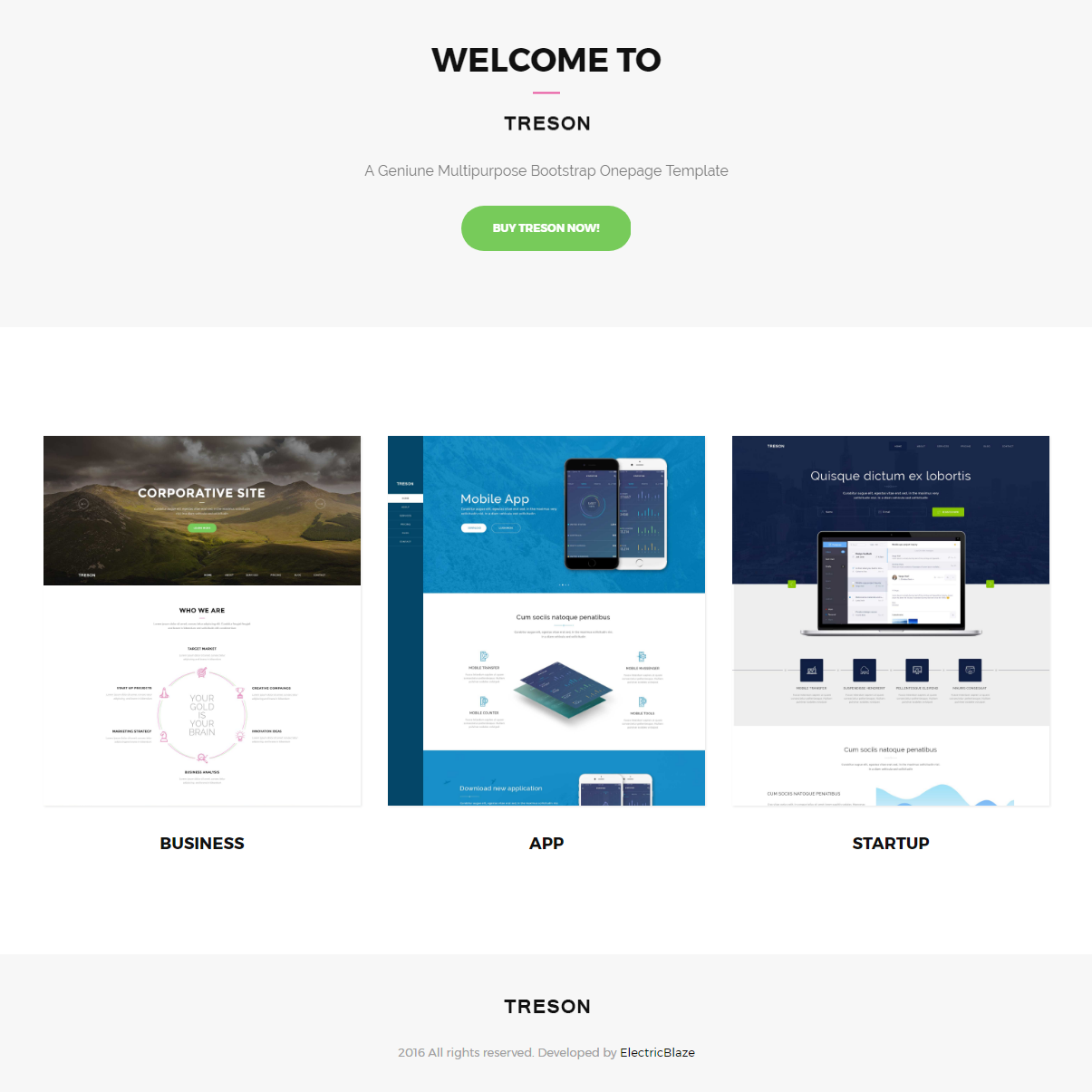 Free Download Bootstrap Treson Themes