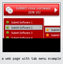 A Web Page With Tab Menu Example