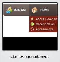 Ajax Transparent Menus