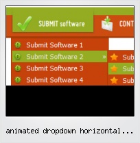 Animated Dropdown Horizontal Javascript Menu
