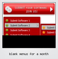 Blank Menus For A Month