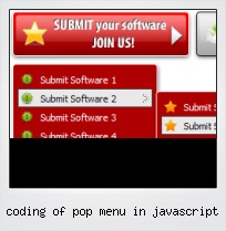 Coding Of Pop Menu In Javascript