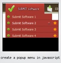 Create A Popup Menu In Javascript