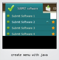 Create Menu With Java