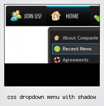 Css Dropdown Menu With Shadow