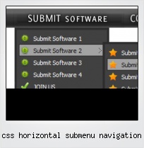 Css Horizontal Submenu Navigation