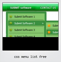 Css Menu List Free