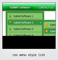 Css Menu Style List
