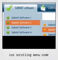 Css Scrolling Menu Code