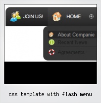 Css Template With Flash Menu