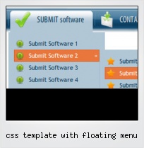 Css Template With Floating Menu
