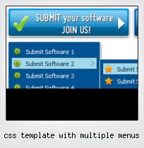 Css Template With Multiple Menus