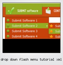Drop Down Flash Menu Tutorial Xml