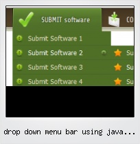 Drop Down Menu Bar Using Java Script