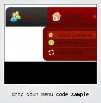 Drop Down Menu Code Sample