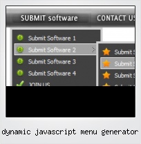 Dynamic Javascript Menu Generator