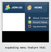 Expanding Menu Feature Html