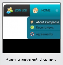 Flash Transparent Drop Menu
