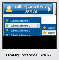 Floating Horizontal Menu Javascript