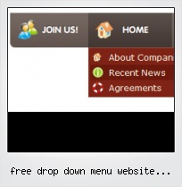 Free Drop Down Menu Website Templates