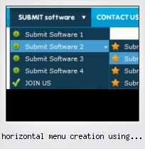Horizontal Menu Creation Using Javascript