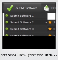 Horizontal Menu Generator With Submenus