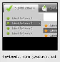 Horizontal Menu Javascript Xml