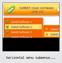 Horizontal Menu Submenus Javascript