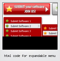 Html Code For Expandable Menu