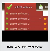 Html Code For Menu Style
