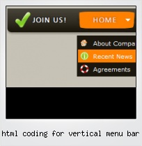 Html Coding For Vertical Menu Bar