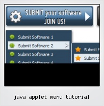Java Applet Menu Tutorial