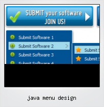 Java Menu Design