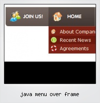 Java Menu Over Frame