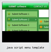 Java Script Menu Template