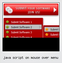 Java Script On Mouse Over Menu