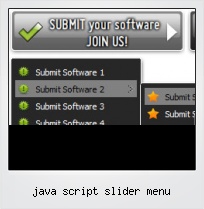 Java Script Slider Menu
