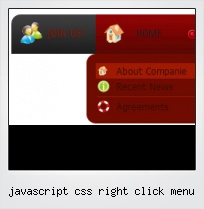 Javascript Css Right Click Menu