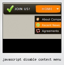 Javascript Disable Context Menu