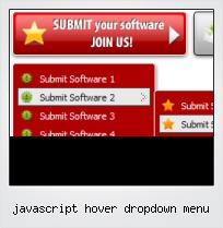 Javascript Hover Dropdown Menu