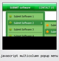 Javascript Multicolumn Popup Menu