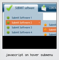 Javascript On Hover Submenu