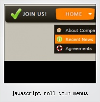 Javascript Roll Down Menus