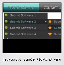 Javascript Simple Floating Menu