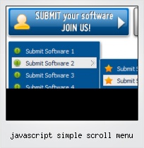 Javascript Simple Scroll Menu