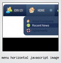 Menu Horizontal Javascript Image