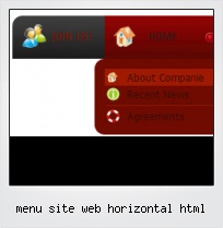Menu Site Web Horizontal Html
