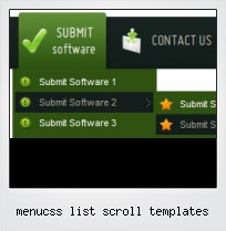 Menucss List Scroll Templates
