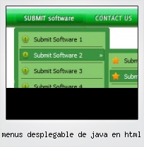 Menus Desplegable De Java En Html